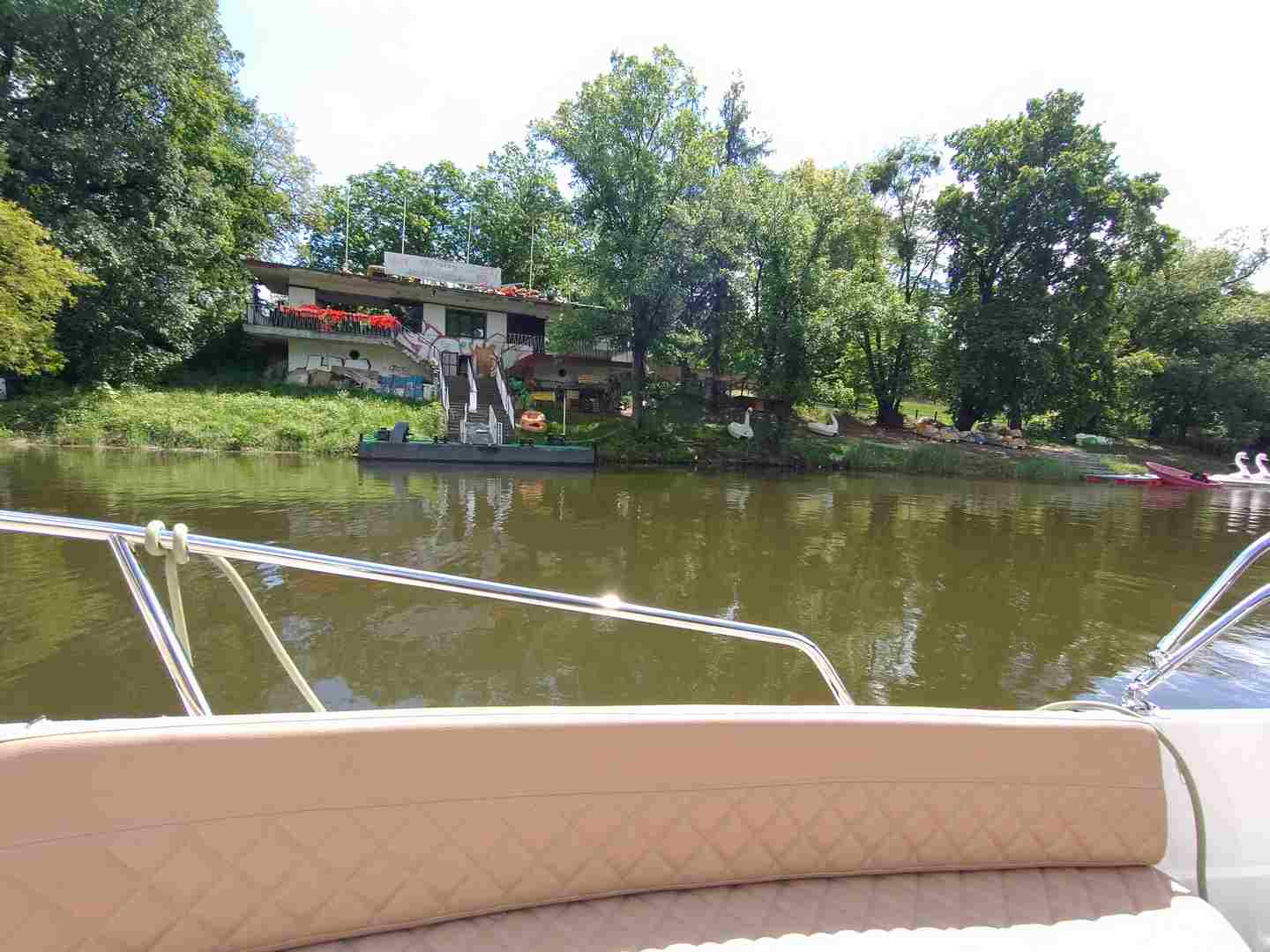 Odra Wroclaw widok z lodzi